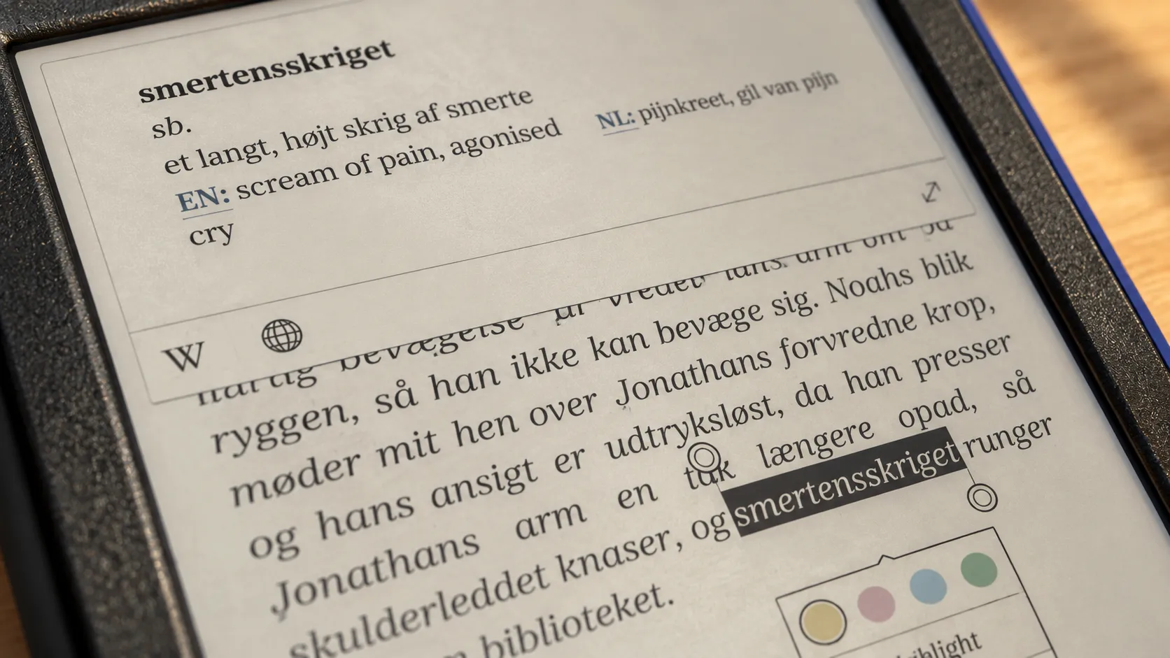 Teaser for A dictionary generated from the book you are reading